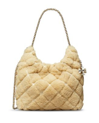 Tory Burch Mini Fleming Shearling Hobo Bag  | Bloomingdale's Gifts Cozy & Chic | Bloomingdale's (US)