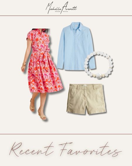 Favorites from last week! 

- chino shorts
- pearl bracelet 
- gauze button up
- summer dress

#LTKStyleTip #LTKWorkwear