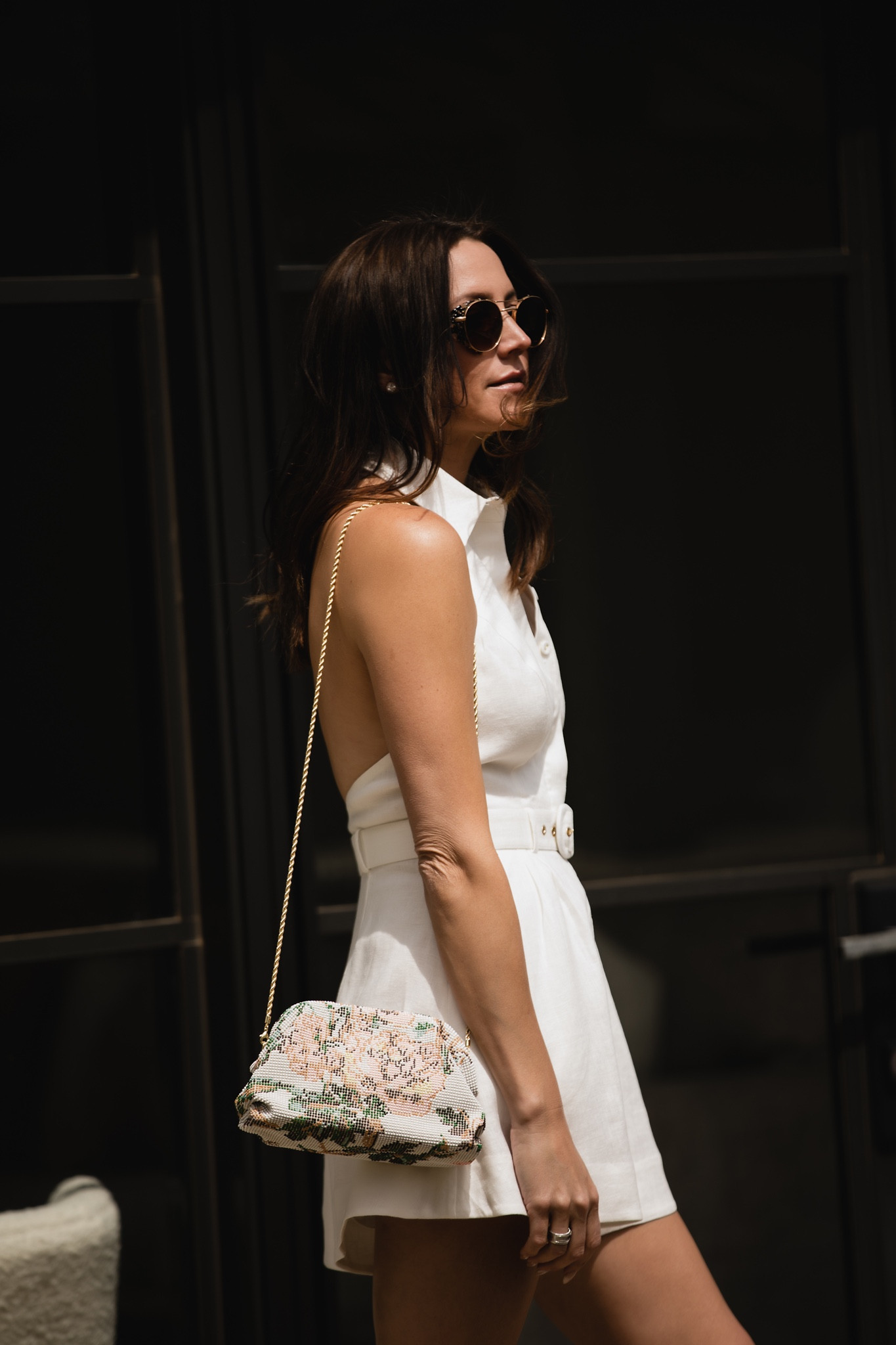 In love with this white romper as a minimal option for Mother’s Day outfit which can also be worn into summer months and on your beach vacation. Pair it with a loeffler randall floral bag for a feminine look

#LTKitbag #LTKstyletip #LTKFind