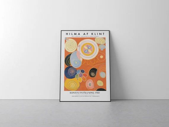 Hilma af Klint Abstract Poster Abstract Art Picture Print Exhibition Scandinavian Art Wall Hangin... | Etsy (US)