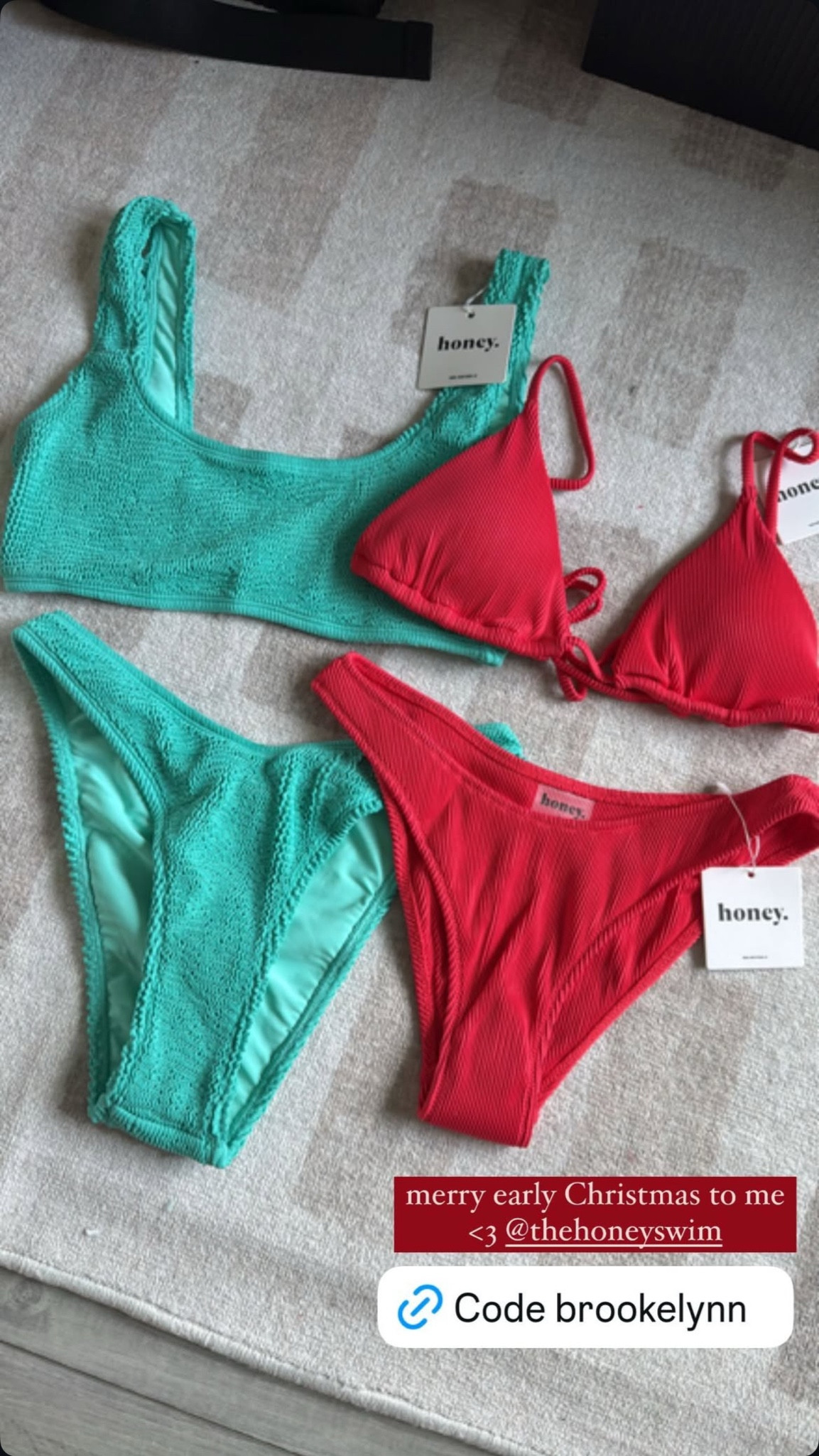 merry early christmas to me. use code BROOKELYNNN 🤍👙

#LTKStyleTip #LTKSwim