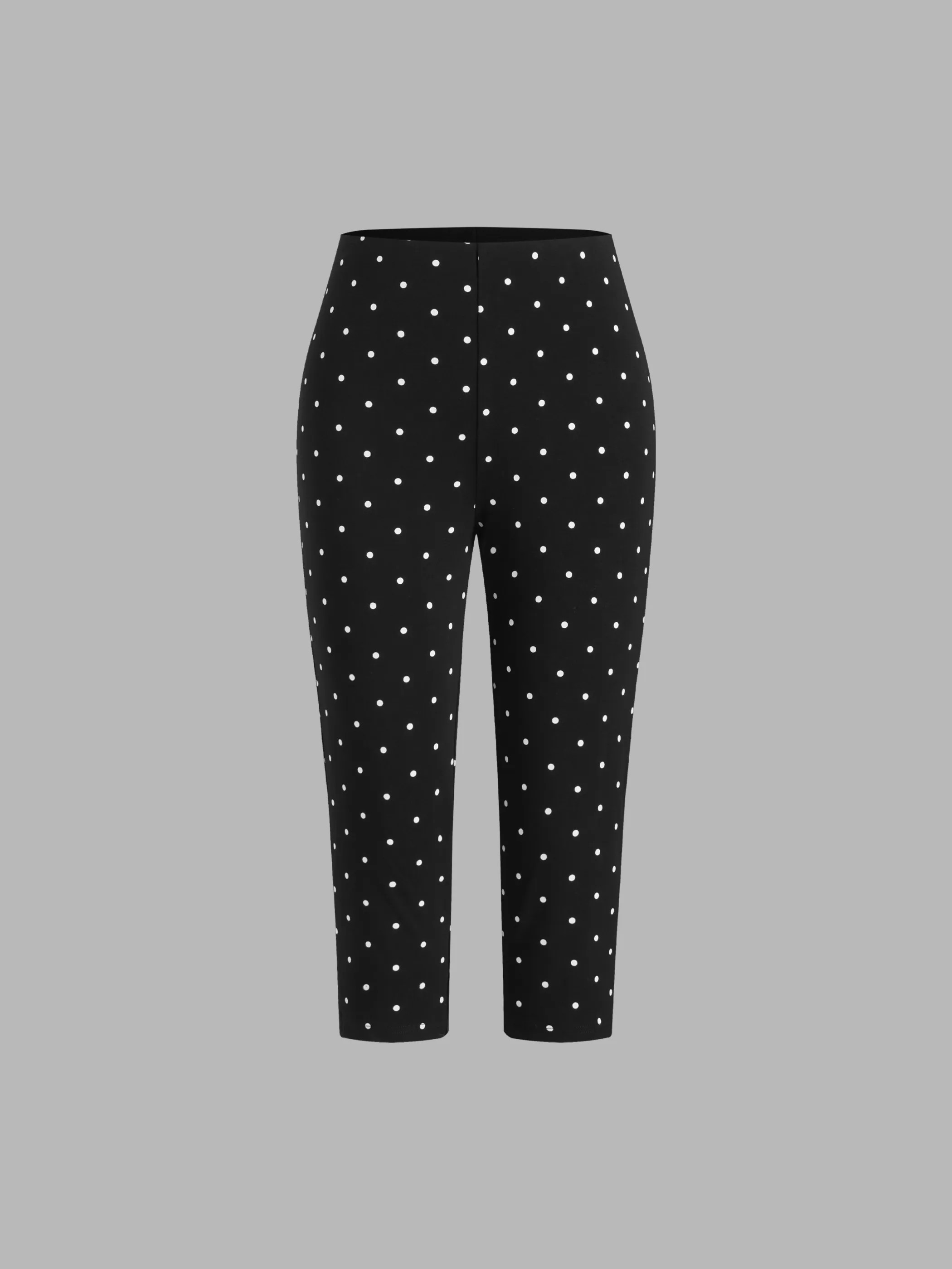 Polka Dot Stretch Capri | Cider