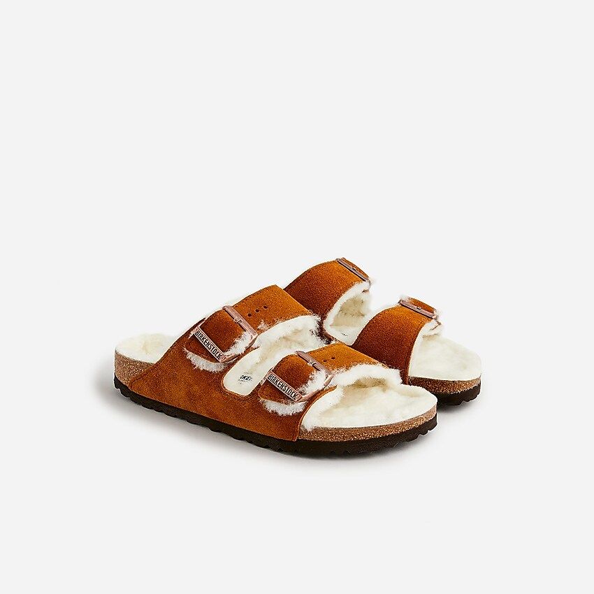 Birkenstock® Arizona shearling sandals | J.Crew US