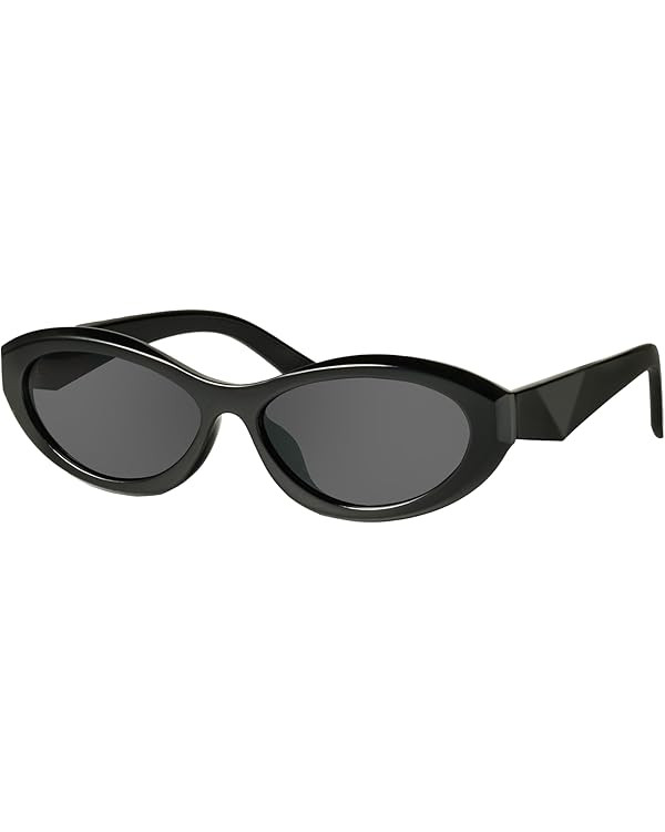 mosanana Oval Cat Eye Sunglasses for Women Retro Y2K Style MS52372 | Amazon (US)