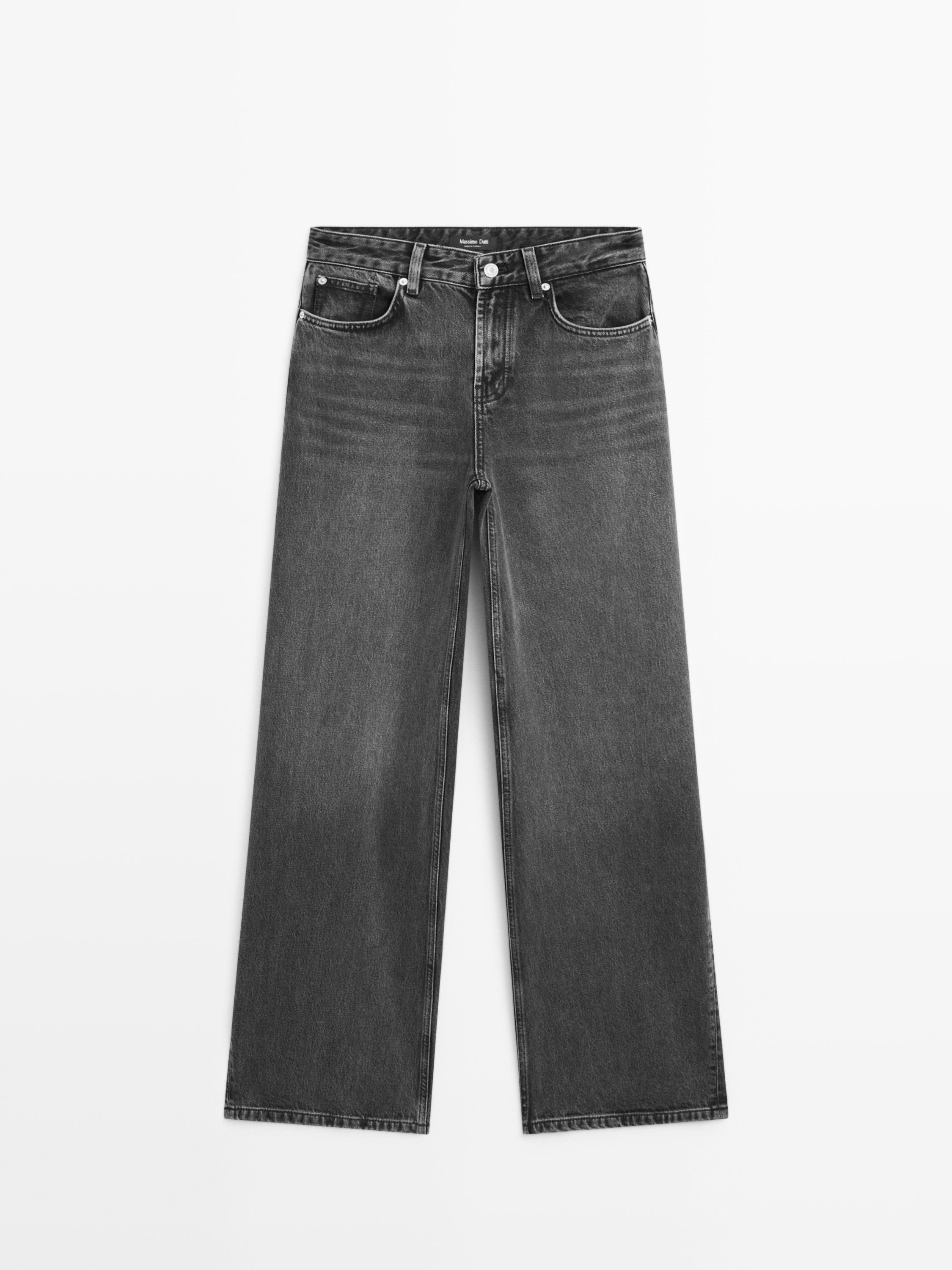High-waist barrel fit jeans | Massimo Dutti US