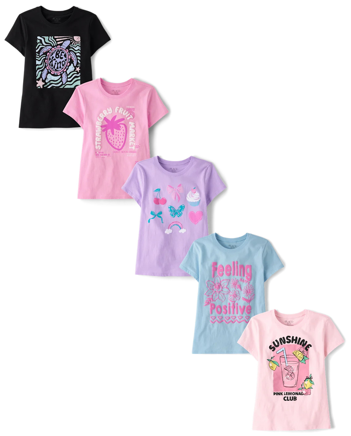 Girls Trend Graphic Tee 5-Pack - multi | The Children's Place