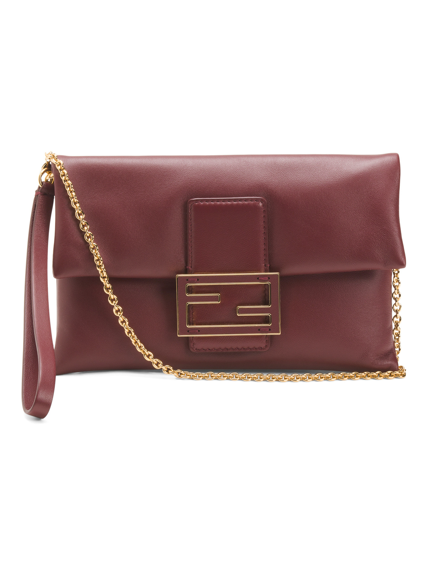 Made In Italy Leather Mamma Baguette Pouch | TJ Maxx