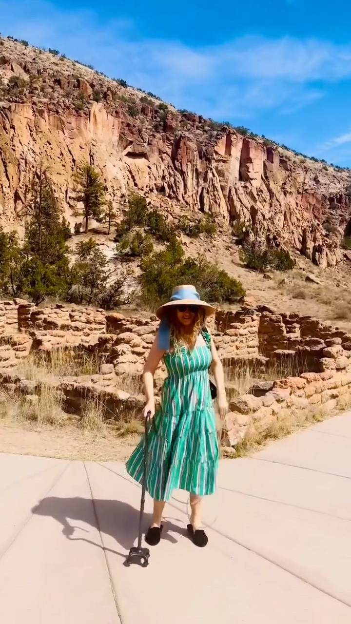 Jesus may died to day but he rose again on Sunday!!!!why I celebrate everyday!!! Here a day from vacation a day in los alamos area for my history loves like me.. where manhattan project happened!!! Visited a stunning gorge and @bandelierelementary where people lived thousands of years ago!! I also got my handicap pass for national parks!!
.
.
Let us fix our eyes on Jesus, the author and perfecter of our faith, who for the joy set before him endured the cross, scorning its shame, and sat down at the right hand of the throne of God.
—Hebrews 12:2
.
.
Shop my look on @shop.ltk and @shopmy bellevueblue 
.
.
Travel .. New Mexico . Praise Jesus .. shop small .. disabled travel .. chronic illness.. traveling .. manhattan project .. hill house .. makeup .. beauty ..dress .. styling .. dress .. cotton dress .. history … 
.
#travel #beauty #dressoftheday #chronicillness #fashion