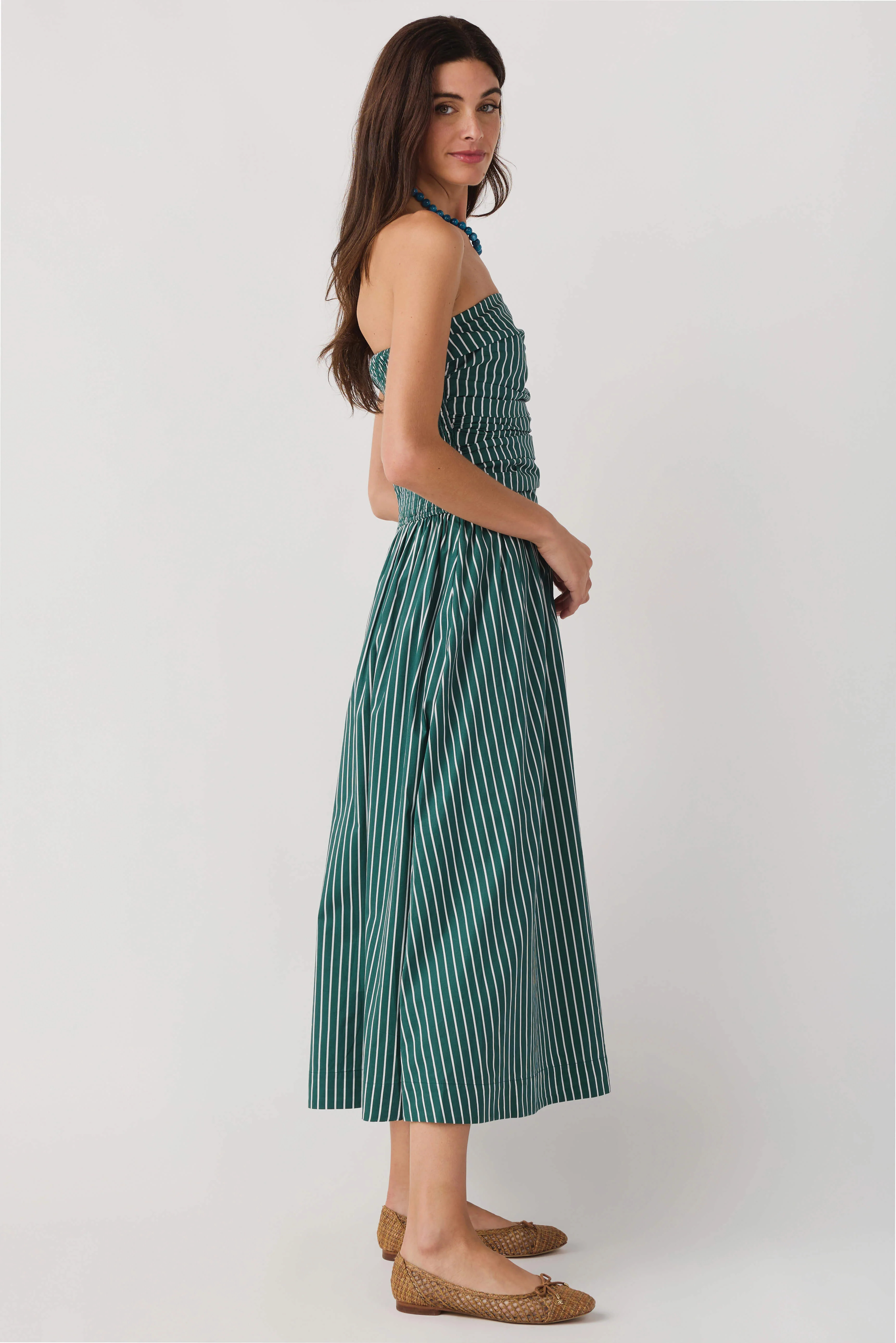 Pinch Striped Strapless Dress | Social Threads