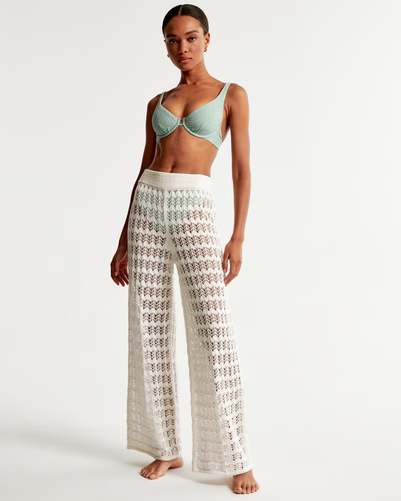 Crochet Coverup Pant | Abercrombie & Fitch (US)