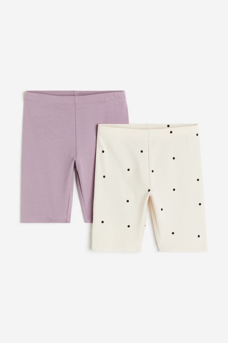 2-pack Bike Shorts - Light pink/hearts - Kids | H&M US | H&M (US + CA)