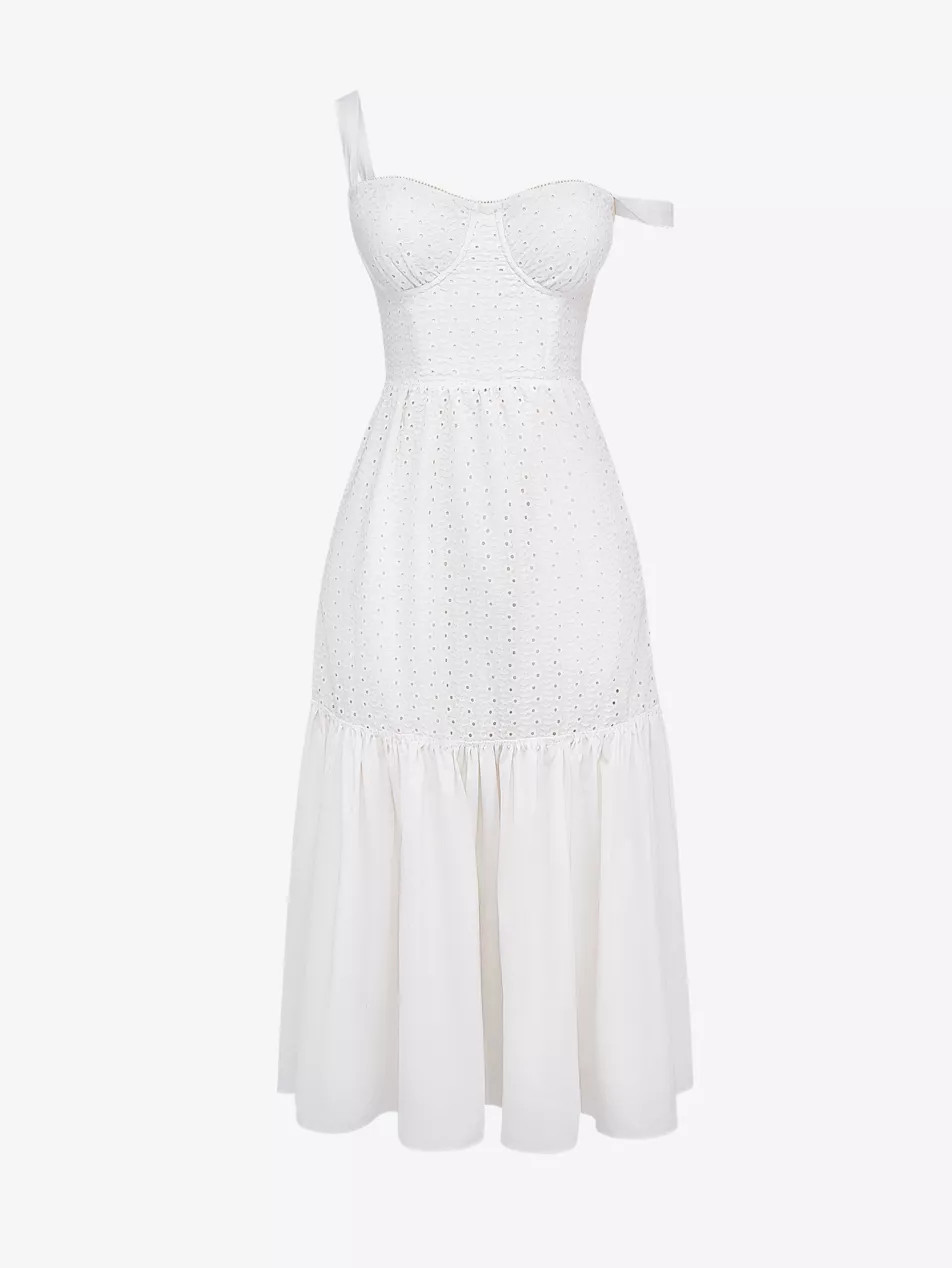 Elia floral-print stretch-cotton midi dress | Selfridges