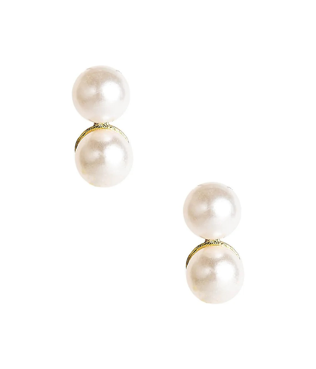 Belle Double Pearl Stud Earrings | Lisi Lerch | Lisi Lerch Inc