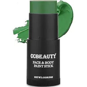 CCbeauty Witch Green Face Paint Stick, Face Painting Kit, Dark Green Cream SFX Makeup Foundation,... | Amazon (US)