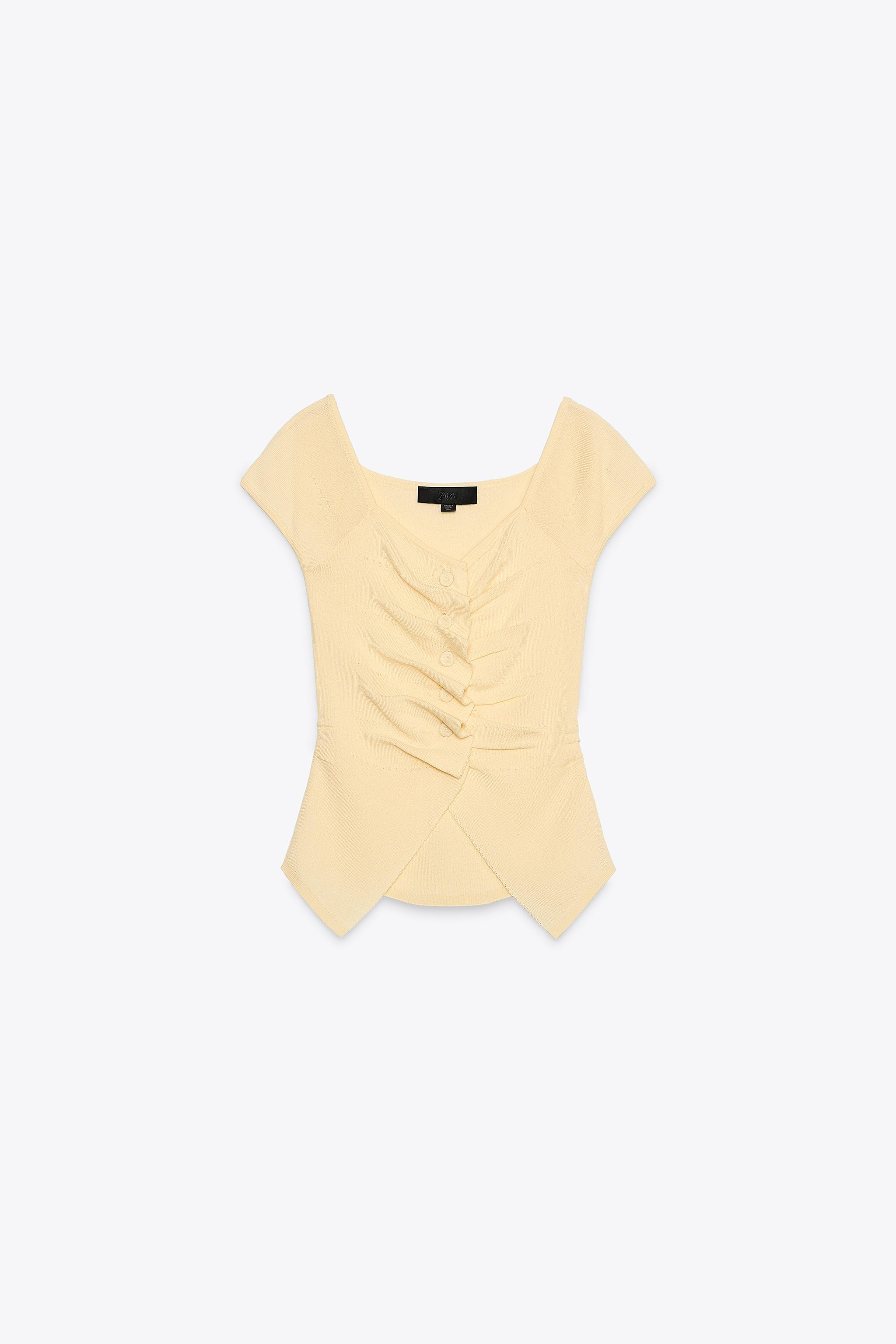 RUCHED KNIT TOP | Zara US