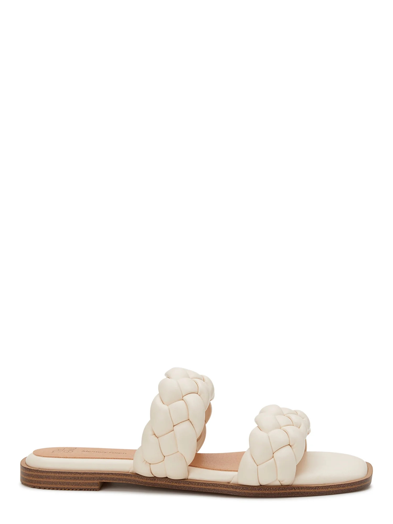 Time and Tru Women's Braided Two Band Sandals - Walmart.com | Walmart (US)