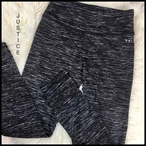 Justice Active Leggings Black/White Size 10 | Poshmark