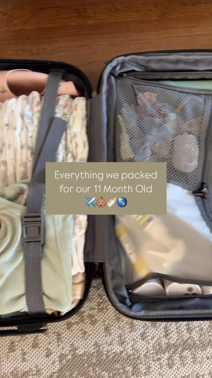 ✈️ Everything I packed for my 11-month-old (minus the snacks 😅)
From outfits to baby must-haves—here’s what made it into our luggage! 🧳👶🏼💛

Snack edition drops tomorrow, so stay tuned 🍌🍓

#TravelWithBaby #PackingForBaby #MomLifeUnfiltered #11MonthOld #BabyTravelEssentials #MomHacks 


