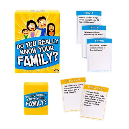 Do You Really Know Your Family? Fun Family Card Game, Ages 8+, Moose Games | Walmart (US)