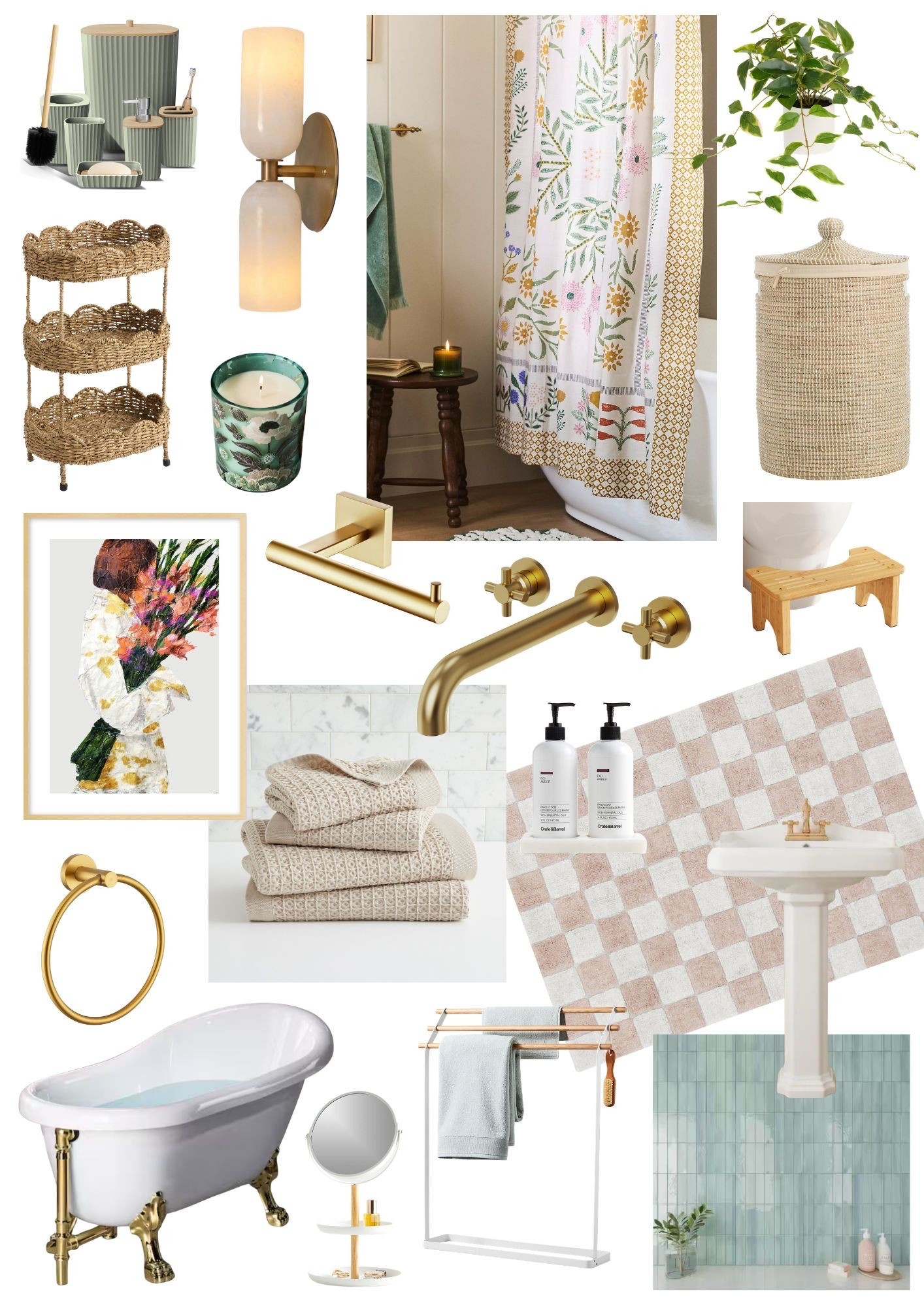 Weekly Mood Board: Eclectic Cottage Bathroom

#LTKHome