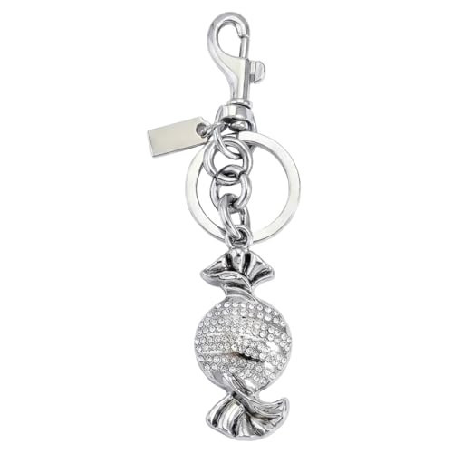 Masterhome Bag Charm Keychain - Purse Charms for Handbags - Handbag Charms for Purses,Key Chains Accessories for Mom, Daughter, Valentine, Christmas - Silver Candy | Amazon (US)