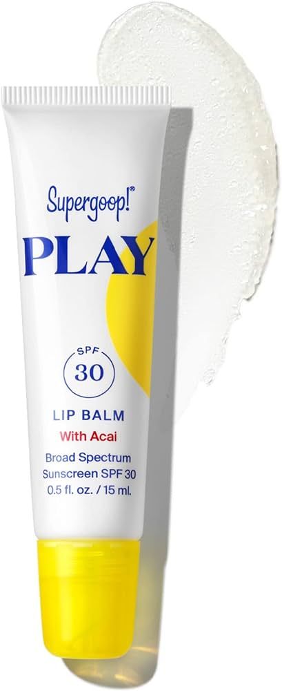 Supergoop! PLAY Lip Balm with Acai, 0.5 fl oz - SPF 30 PA+++ Broad Spectrum Sunscreen - Hydrating... | Amazon (US)