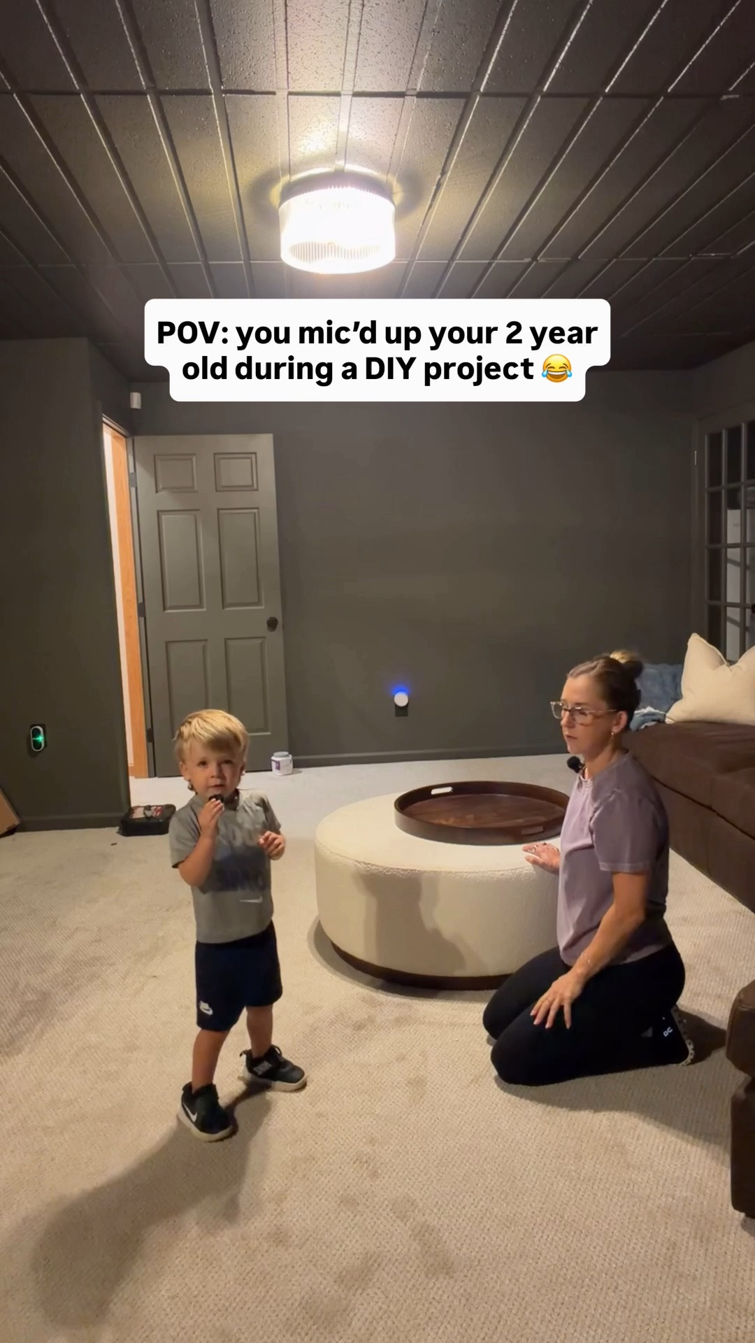 10/10 recommend mic’ing up the 2 year old 😂 he loved helping me move a new rug down into our basement today!

#LTKHome