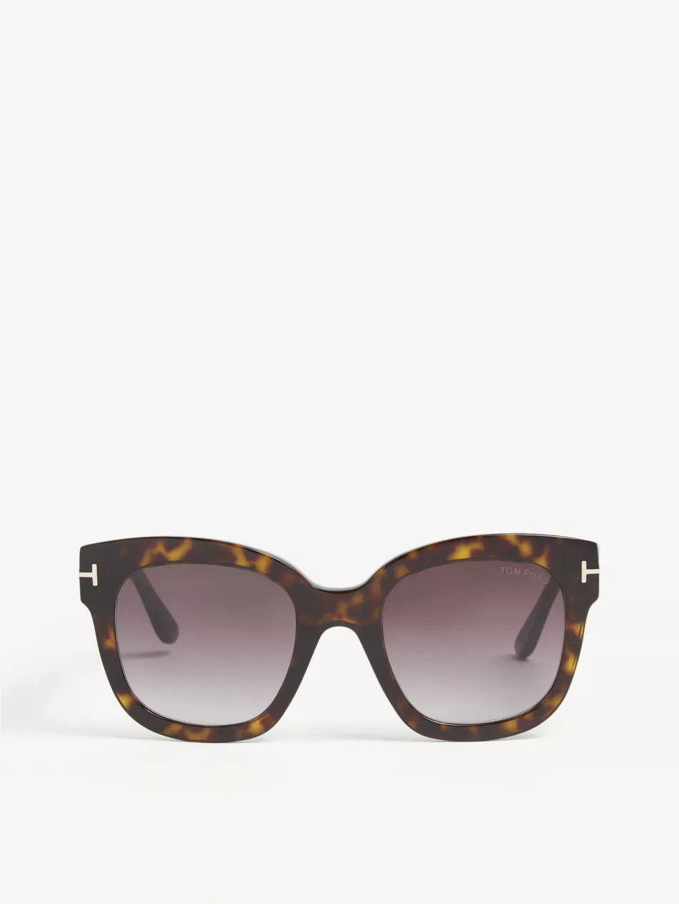 Beatrix square-frame sunglasses | Selfridges
