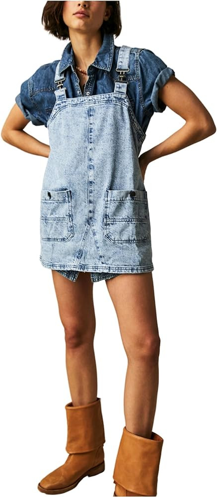 Free People Women's Overall Smock Mini | Amazon (US)