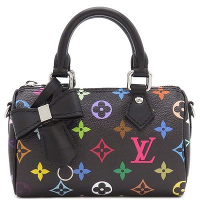 LOUIS VUITTON 2WAY bag LV × TM Nano Speedy Monogram multicolor  Noir Silve | eBay US