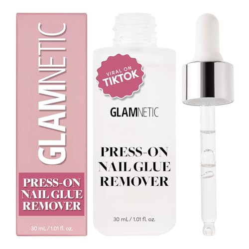 Glamnetic Press On Nail Remover | Odorless, No Acetone, Gentle Press-On Nail Remover Serum for Fake Nails | 30 ml/1.01 fl. oz. | Amazon (US)