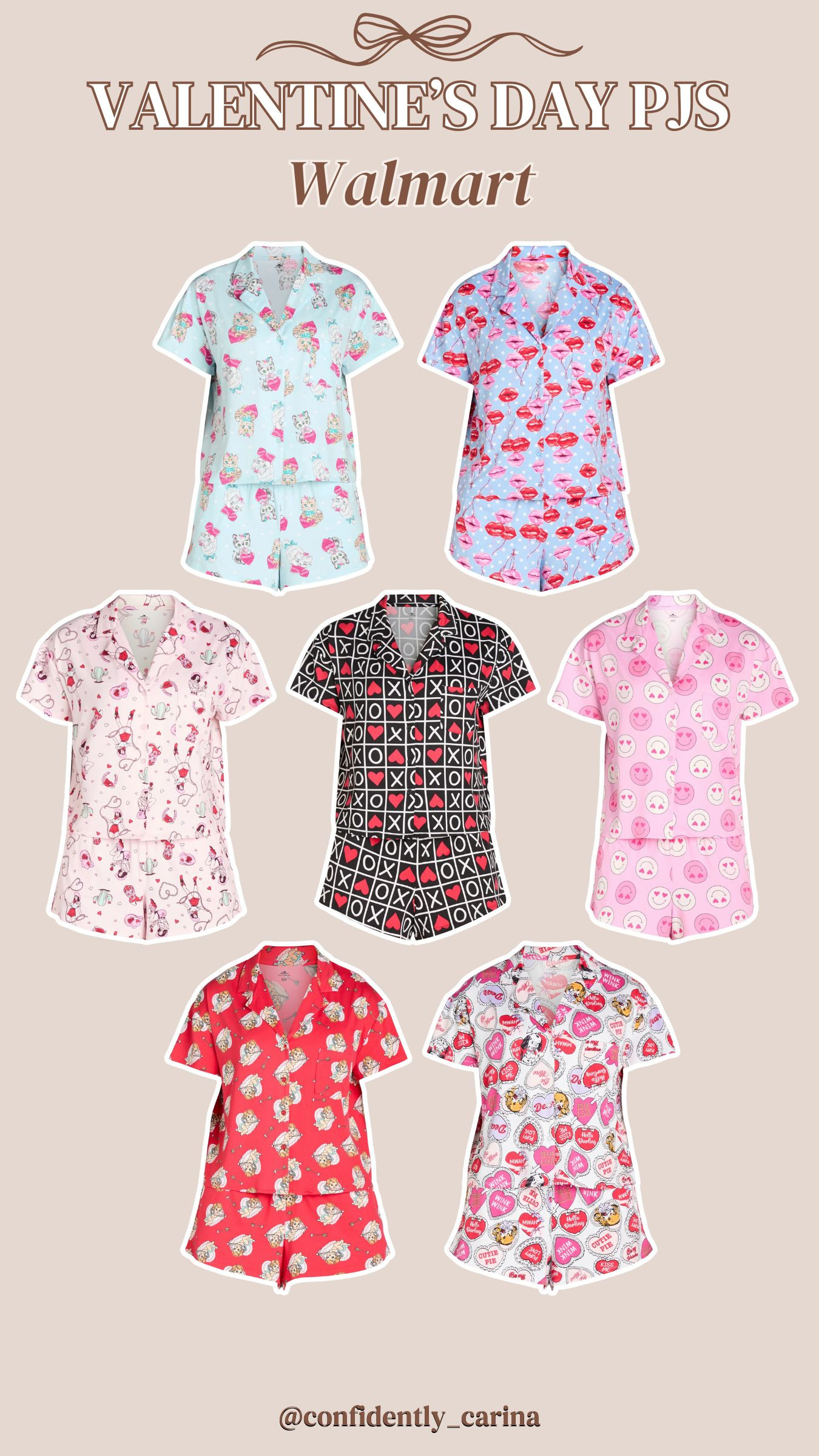 The cutest Valentine's pajamas are at Walmart! These would be so cute for a galentines night.

valentines day, valentines, valentines inspo, valentines day outfits 

 #LTKMidsize #LTKParties #LTKFindsUnder50