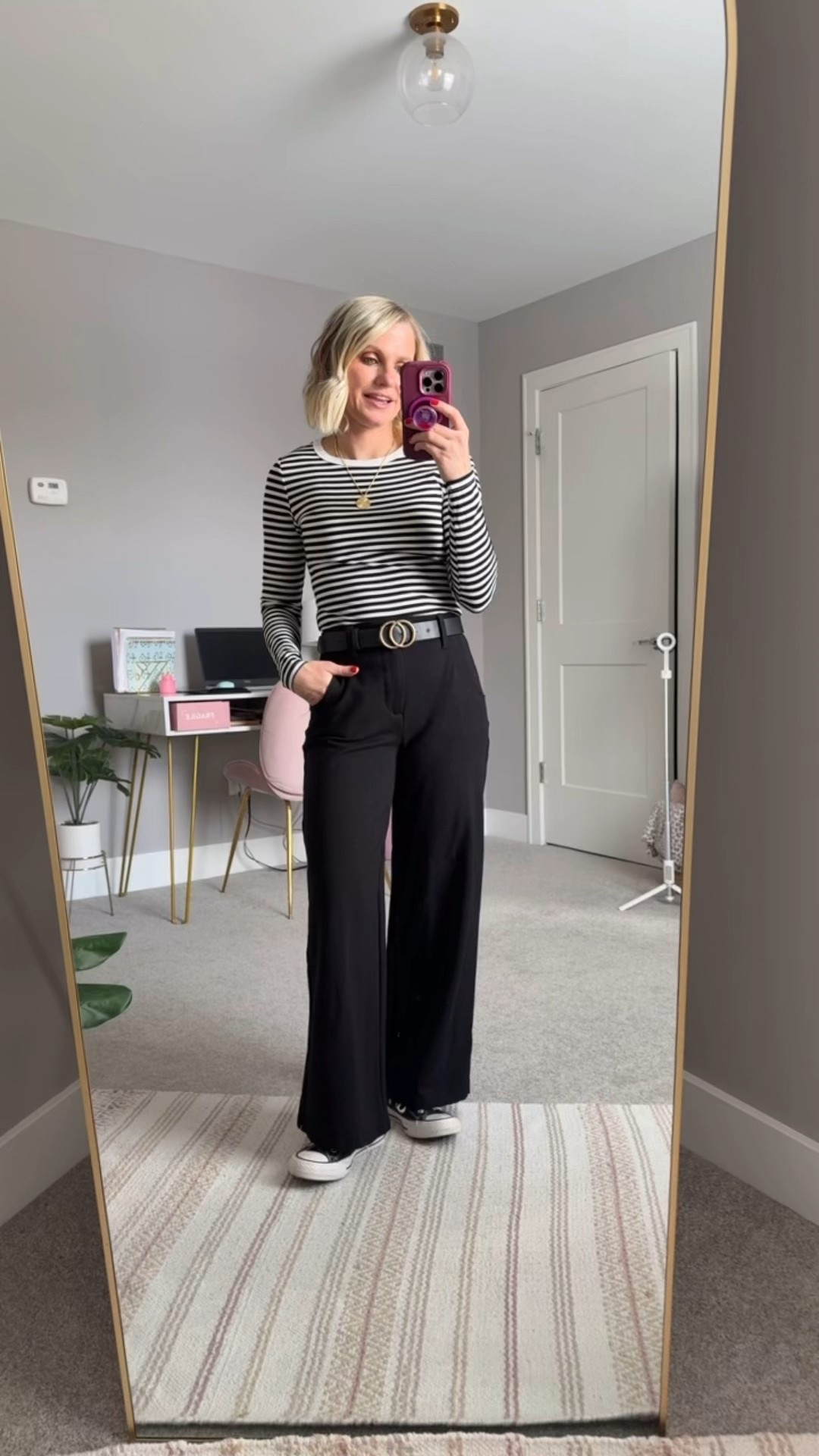 What I wore today! 
Top from Amazon- size small
Pants- Wit & Wisdom- size 0/petite

#LTKPetite #LTKOver40 #LTKootd