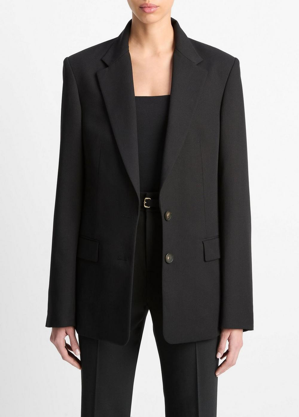 Women's Oversized Blazer, Black, Size 0 Vince | Vince LLC