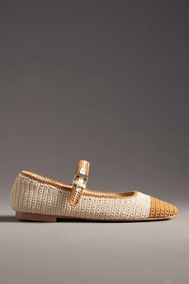 Bibi Lou Knit Colorblock Mary Jane Flats | Anthropologie (US)