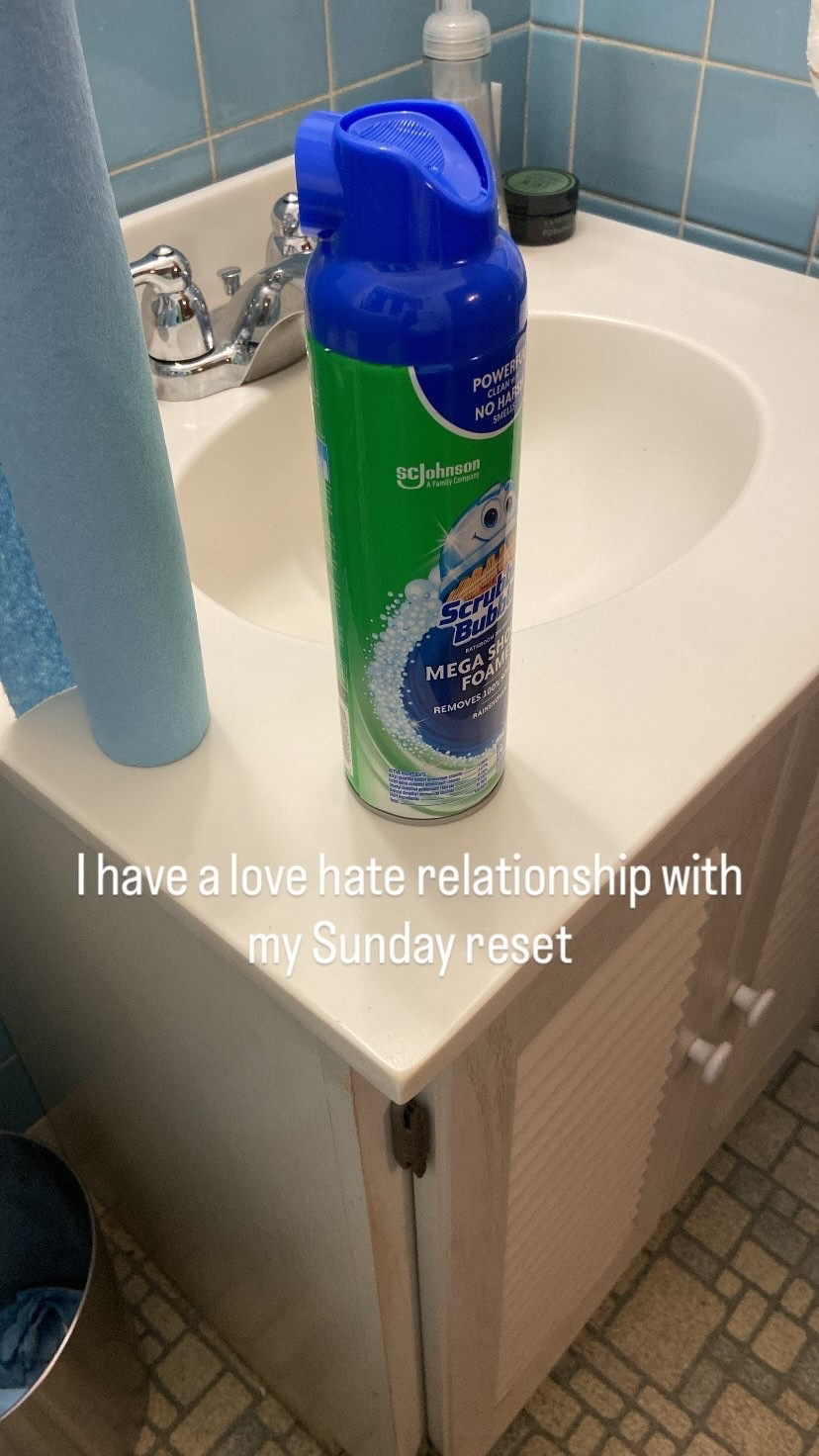 I have a love hate relationship with my Sunday reset