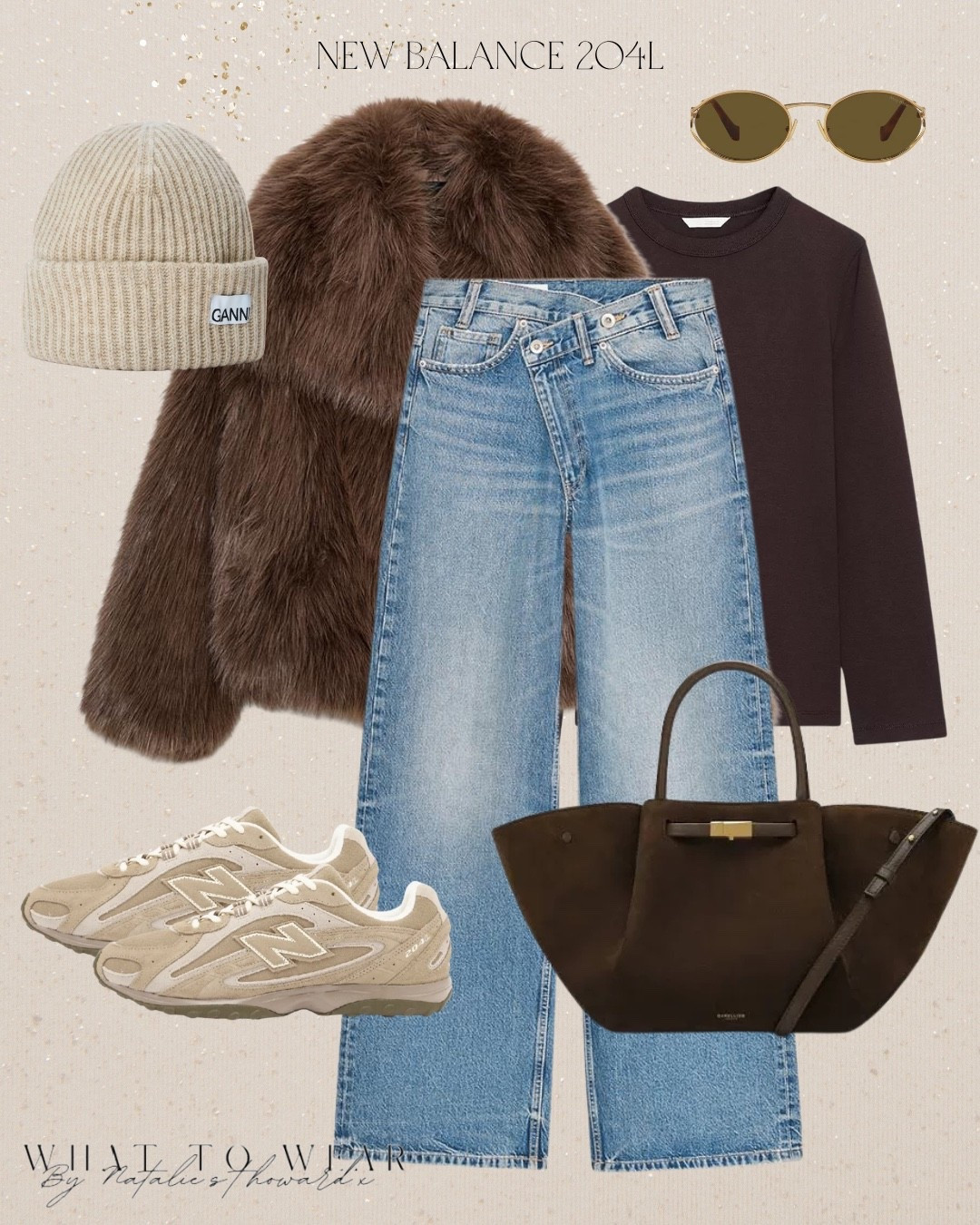 I have these wide leg jeans and new balance twisters and I love them! Such an easy every day outfit perfect for winter. The brown faux fur coat is so nice. I have the ganni beanie hat in grey and love it. I have had this demellier bag on my wishlist a while too.

The jeans have sold out so I’ve linked the next pair on my wishlist 😍

#LTKstyletip #LTKuk #LTKwinter