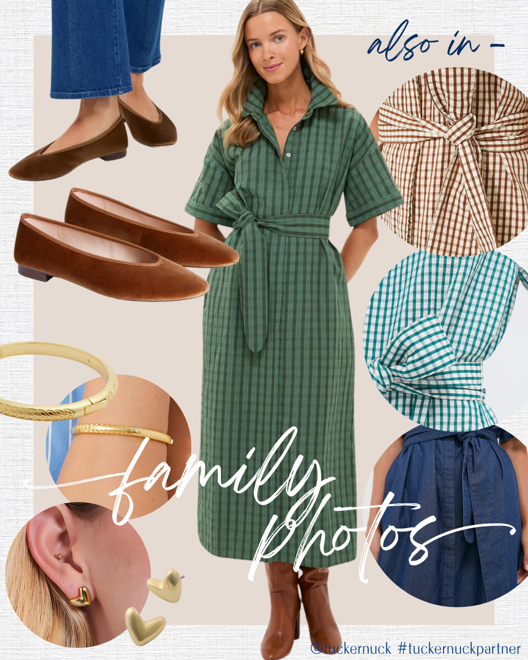 Just the sweetest dress for photos or casual gatherings. Feels festive but relaxed - and it comes in a few really good colors. @tuckernuck #tuckernuck #tuckernuckpartner
 

 #LTKSeasonal #LTKFindsUnder100 #LTKStyleTip