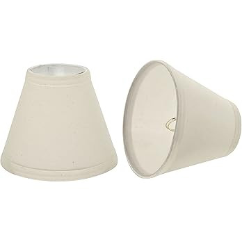 Aspen Creative 32118-2A Small Hardback Empire Shape Chandelier Clip-On Lamp Shade Set (2 Pack), T... | Amazon (US)
