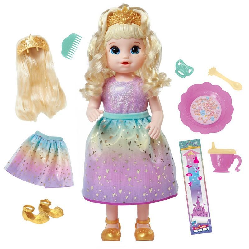 Baby Alive Princess Ellie Grows Up! Growing and Talking Baby Doll - Blonde Hair | Target
