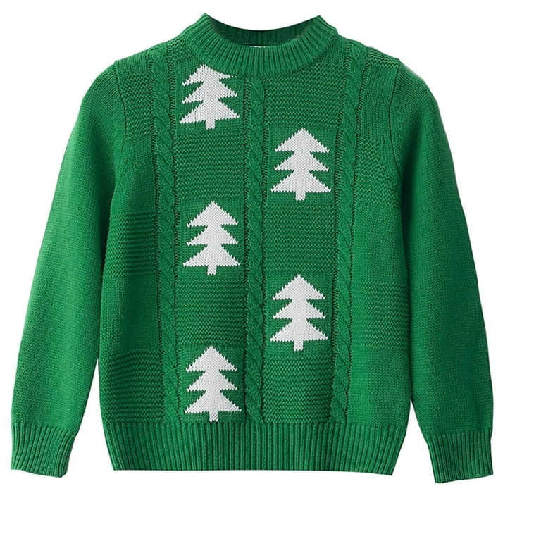 Actgleam Girls Christmas Sweater Winter Pullover Long Sleeve Ugly Christmas Sweaters,Green,9-10Ye... | Walmart (US)
