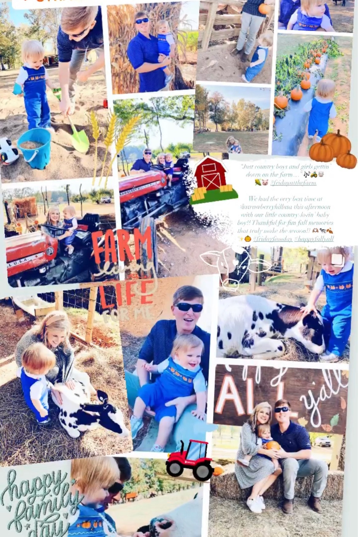 “Just country boys and girls gettin’ down on the farm…” 🎶🚜🐮🌽🐷 #fridayatthefarm 

We had the very best time at @strawberryhillusa this afternoon with our little country-lovin’ baby boy!! Thankful for fun fall memories that truly make the season!! 🫶🏽🐄🍂✨🎃 #fridayfamday #happyfallyall


#LTKfamily #LTKSeasonal #LTKbaby