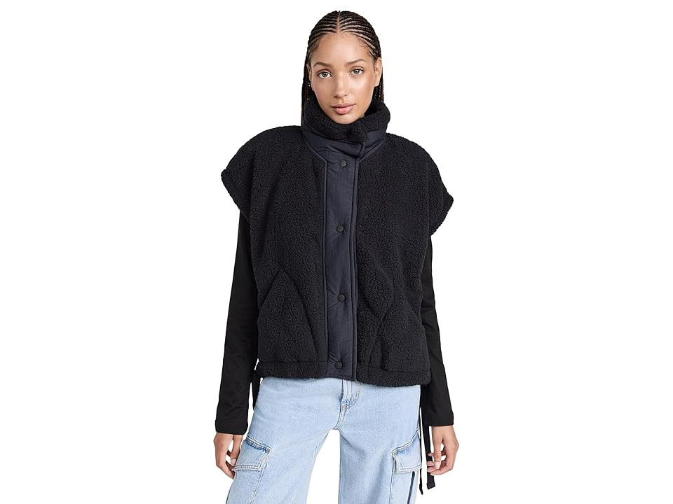 FP Movement Scout It Out Fleece Vest Women's Clothing Black : LG (Women's 12), Polyester | Zappos