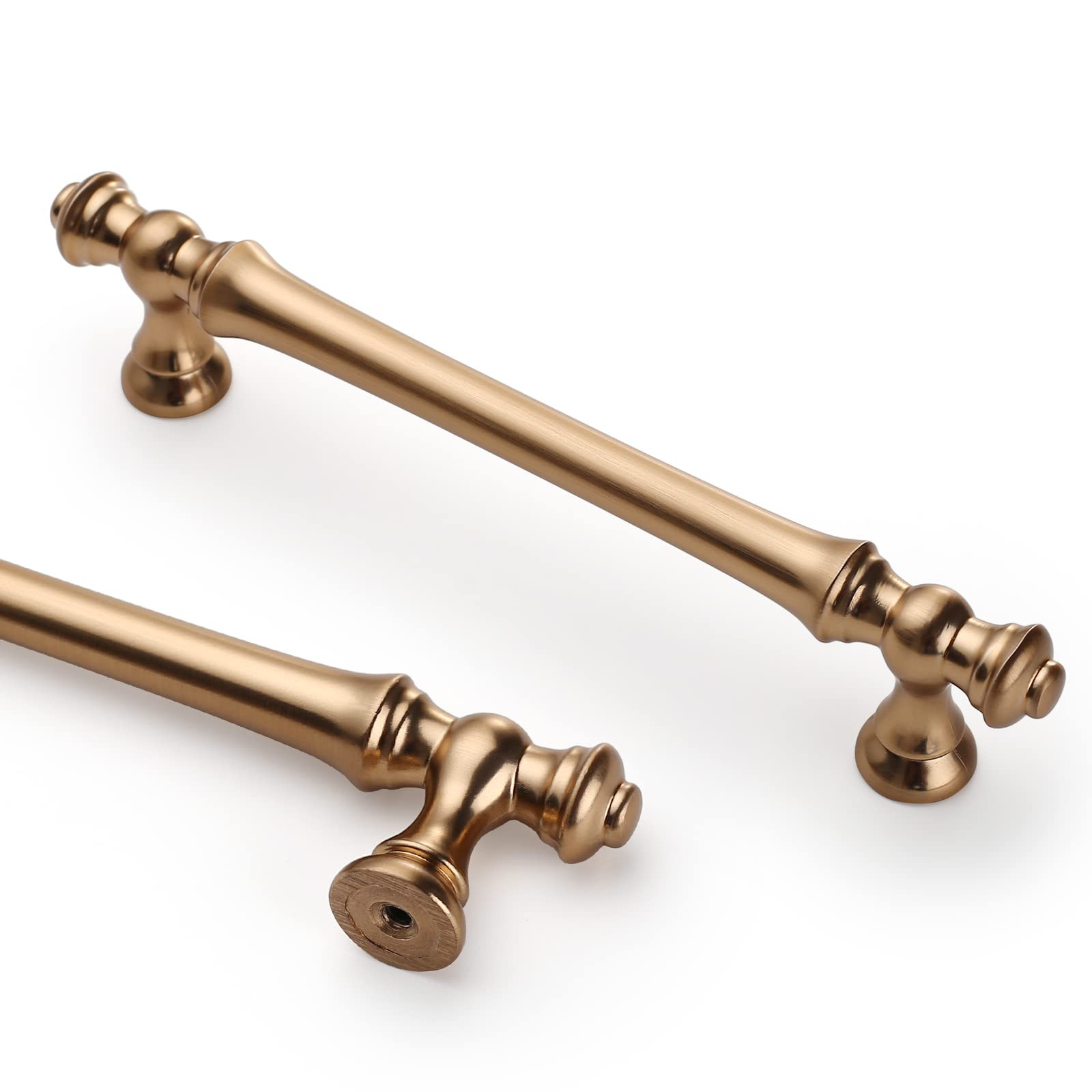Asidrama 20 Pack 5 Inch(128mm) Champagne Bronze Kitchen Cabinet Handles,Brushed Brass Cabinet Pul... | Amazon (US)