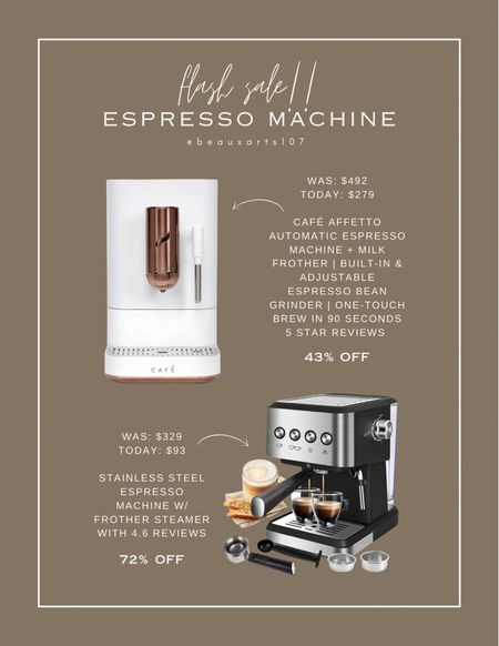 Save big today on these great espresso machines!! 

#LTKHome #LTKGiftGuide #LTKSaleAlert