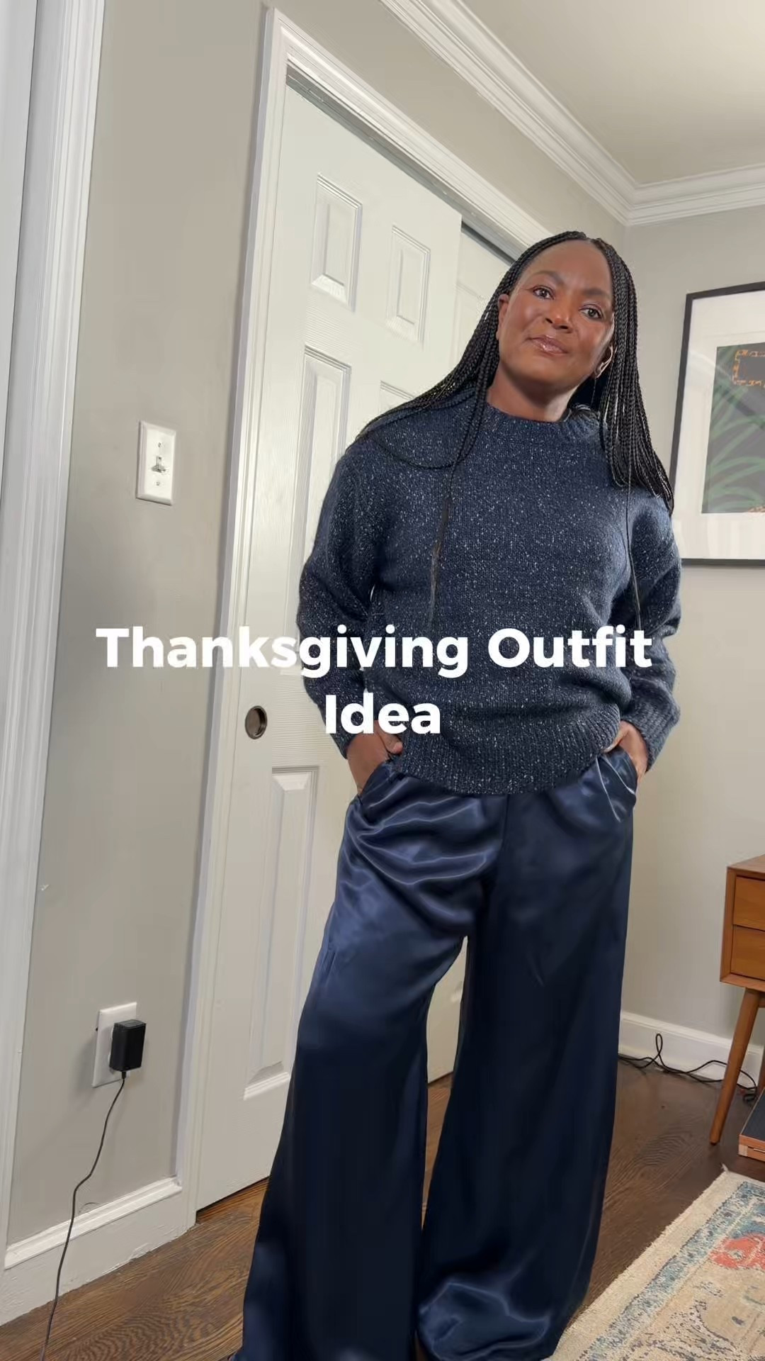 Thanking outfit idea wearing j crew 

Thanksgiving outfit idea, cozy thanksgiving outfit, style satin pants, j crew crew neck pullover,Tibi Rudolph studded flats 

mom outfits | casual mom style| everyday outfits | weekend outfit ideas | mom on the go looks | stylish mom outfits | comfy but cute outfits | jeans outfit ideas | errands outfit ideas | school drop-off outfit | laid-back style for moms

#LTKHoliday