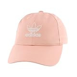 adidas Originals Women's Outline Logo Relaxed Fit Cap, Dust Pink/White, One Size | Amazon (US)