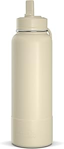 Hydrapeak 40oz Insulated Water Bottle with Straw Lid, Matching Color Cap and Rubber Boot, Stainle... | Amazon (US)