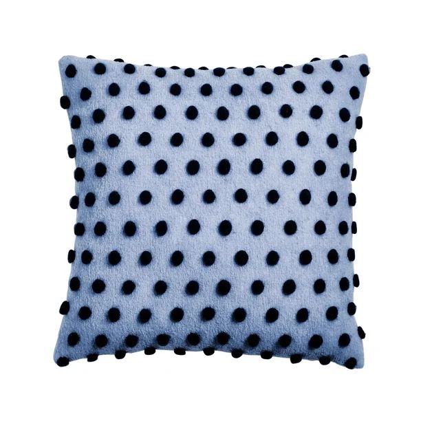 Gap Home Fun Wool Dots Decorative Square Throw Pillow, Blue, 18" x 18" - Walmart.com | Walmart (US)