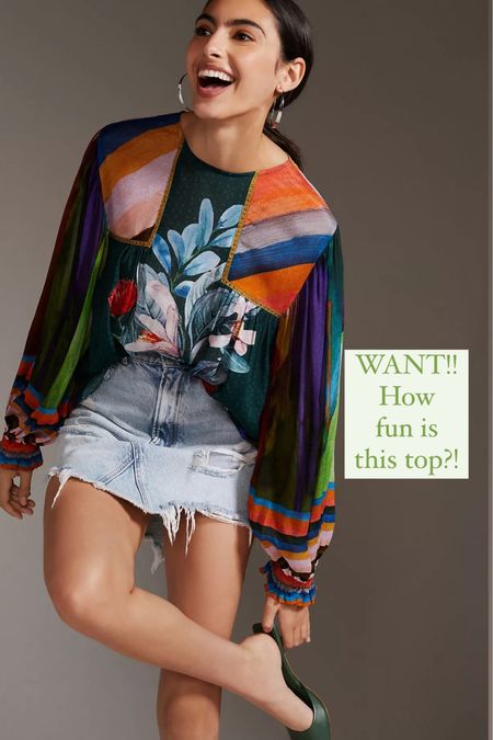 Gorgeous spring blouse!! Love the colors & print! 

#LTKstyletip #LTKsalealert #LTKFind